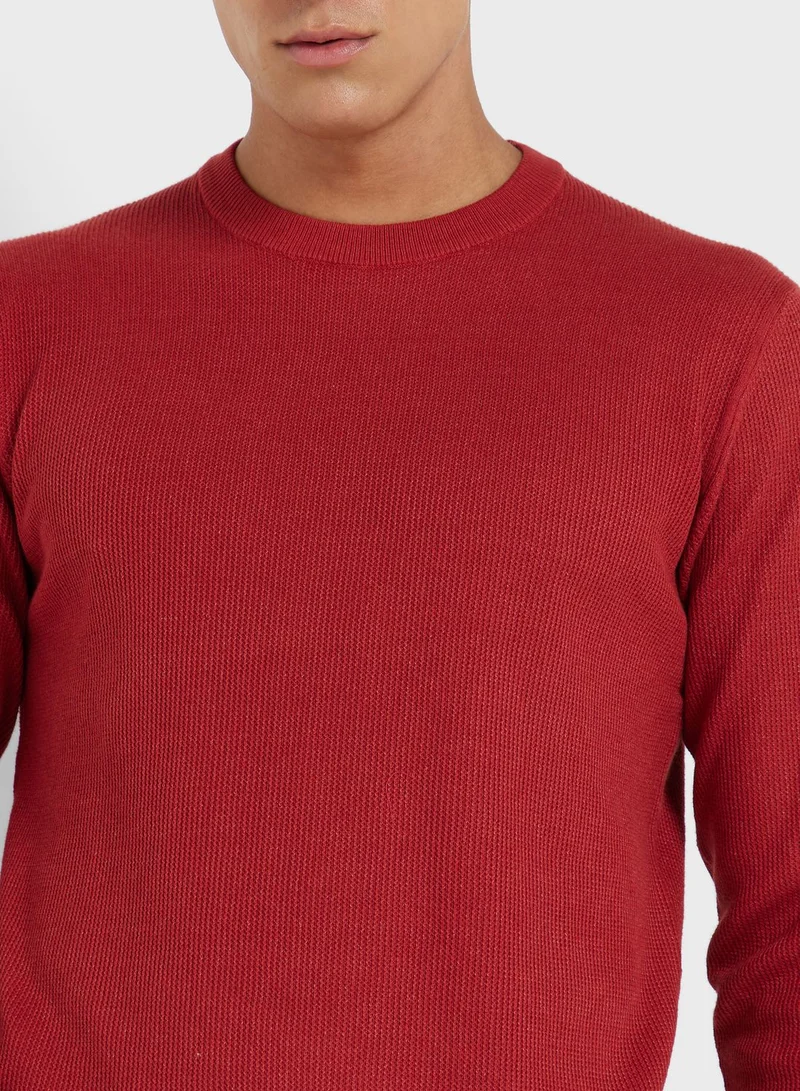 Mango Man Essential Crew  Neck Sweater