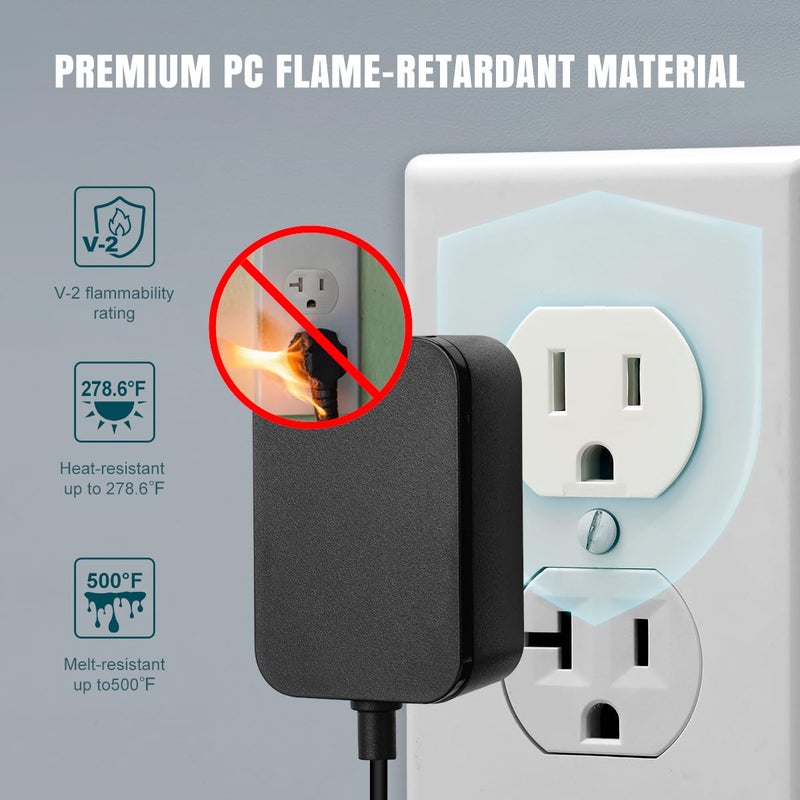 Lenink Loose Outlet Plug Fix, Glow in Dark, 12 Pack Plastic Snug Socket Secured, Outlet Tightener Insert, with Back Adhesive - Image 3