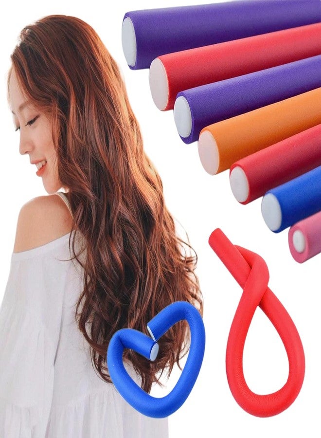 Ghelonadi Twist-Flex Rods Flexible Curl Sponge Foam Hair Rollers Curling Sticks Soft Hair Style Tools for Women and Girls Salon and Home 6 Pieces Multicolor - Image 1