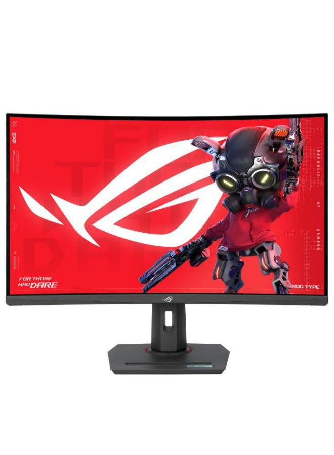 ASUS ROG Strix XG32WCMS USB Type-C Gaming Monitor – 32-Inch (31.5 Viewable) 2560x1440, Curved, 280Hz (Above 144Hz), 1ms (GTG), Fast VA, Extreme Low Motion Blur Sync, USB Type-C, DisplayWidget Center, Tripod Socket, HDR | Black - Image 1