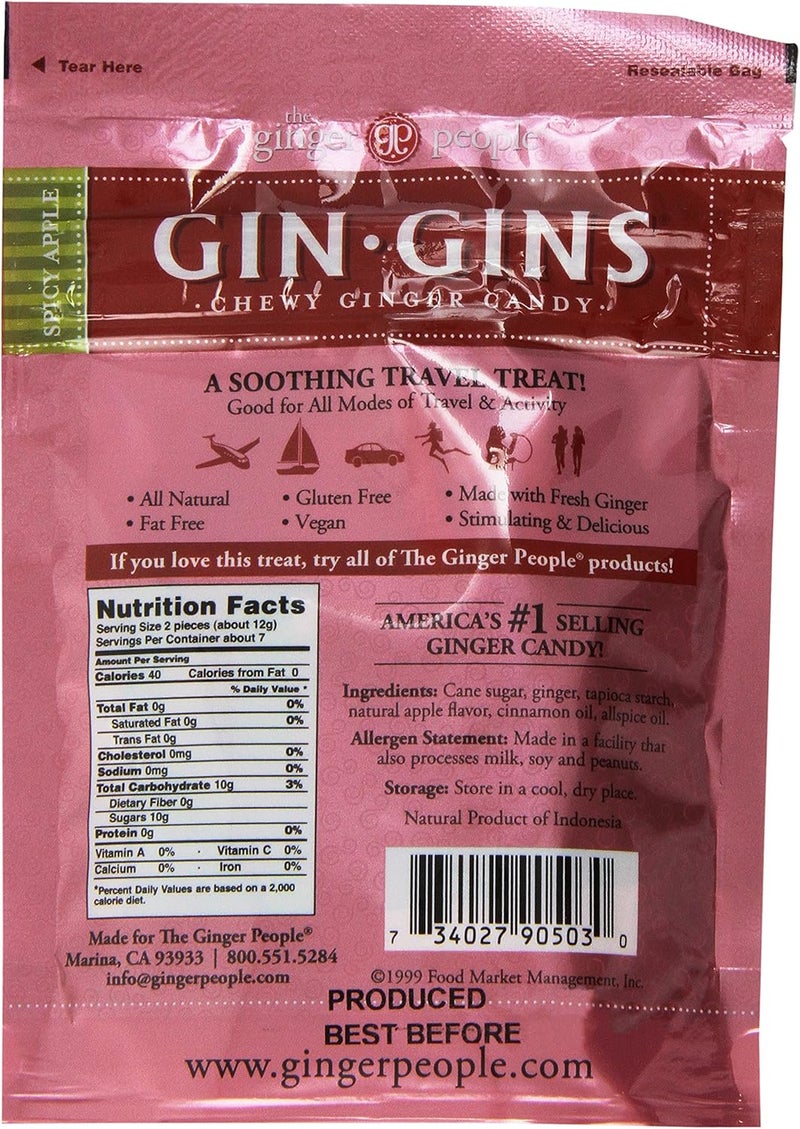 The Ginger People Ginger People Gin Gins Chewy Ginger Candy - Spicy Apple - Image 2