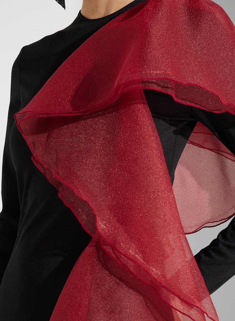 Namshi x Ruffled Evening Dress - Image 4
