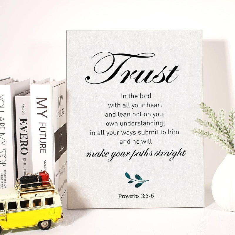 JerLoe Christian Canvas Wall Art - Trust in the Lord - Image 4