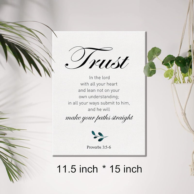 JerLoe Christian Canvas Wall Art - Trust in the Lord - Image 2