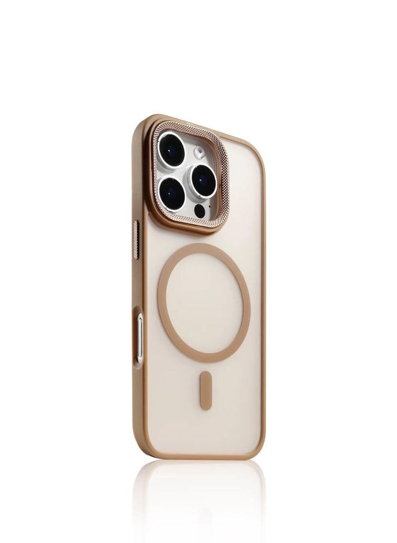 Eco Case for iPhone 16 Pro Case Magnetic Translucent Matte Phone Cases [Compatible with MagSafe] Thin Slim Fit Shockproof Bumper Hard Protective Cover for Women Men Girls - Image 1