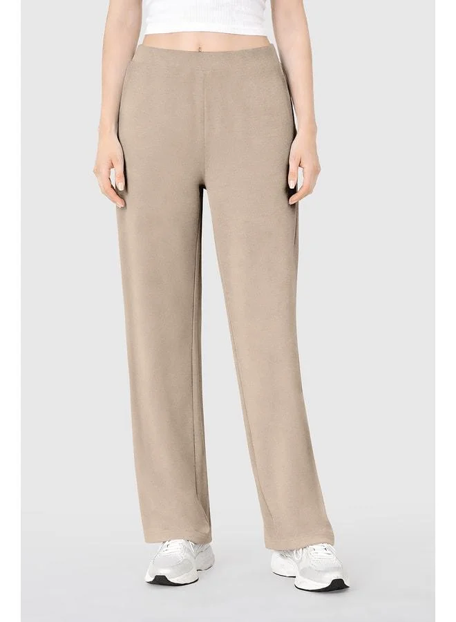 Soft-textured modal trousers.