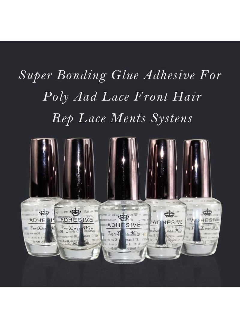 Estelle Wig Glue for Front Lace Wig Waterproof Lace Wig Adhesive Glue Toupee Glue 15 Ml Or 0.5 Oz Super Strong Adhesive Hold for Hair Closure, Hairpiece, Wig, Men Toupee Systems - Image 3