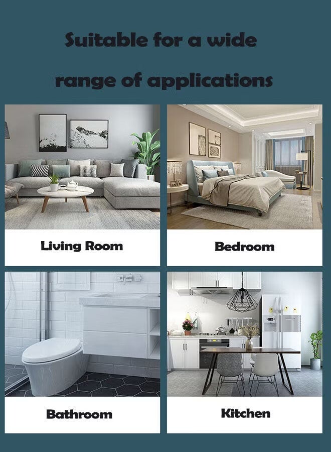 أجريون مزيل الرطوبة للمنزل ، خزان مياه 1000 مل ، (2500 قدم مكعب) مزيلات الرطوبة لغرفة النوم والحمام والاستحمام مع 7 ألوان أدى ضوء ، اغلاق السيارات - Image 5