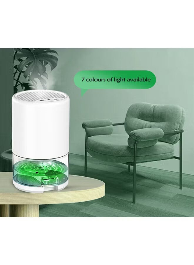 أجريون مزيل الرطوبة للمنزل ، خزان مياه 1000 مل ، (2500 قدم مكعب) مزيلات الرطوبة لغرفة النوم والحمام والاستحمام مع 7 ألوان أدى ضوء ، اغلاق السيارات - Image 3