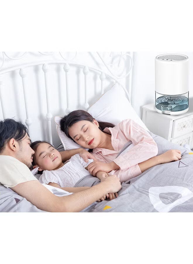 أجريون مزيل الرطوبة للمنزل ، خزان مياه 1000 مل ، (2500 قدم مكعب) مزيلات الرطوبة لغرفة النوم والحمام والاستحمام مع 7 ألوان أدى ضوء ، اغلاق السيارات - Image 2