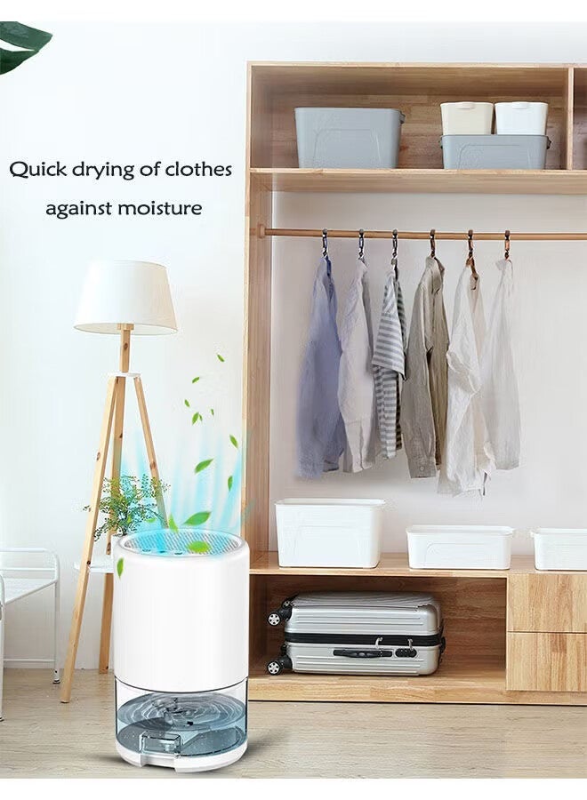 أجريون مزيل الرطوبة للمنزل ، خزان مياه 1000 مل ، (2500 قدم مكعب) مزيلات الرطوبة لغرفة النوم والحمام والاستحمام مع 7 ألوان أدى ضوء ، اغلاق السيارات - Image 4