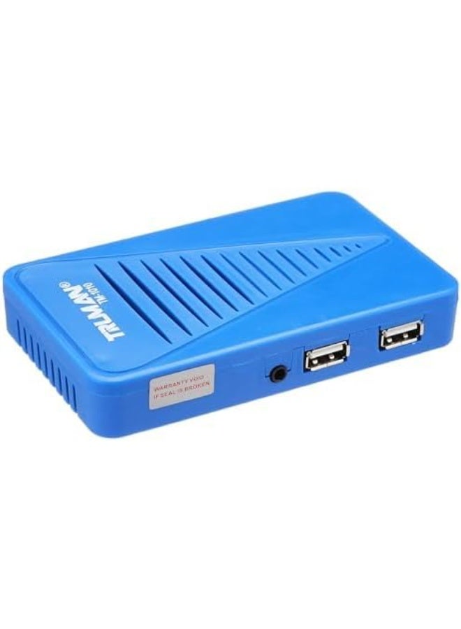 ترومان ريسيفر رقمي للاقمار الصناعية TM-1010/ Mini HD، ازرق - Image 2
