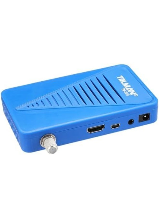 ترومان ريسيفر رقمي للاقمار الصناعية TM-1010/ Mini HD، ازرق - Image 1