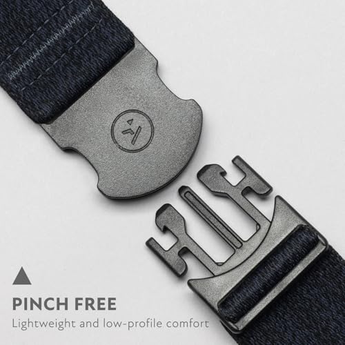 Arcade The Original Unisex Adventure Belt, Heavy Duty Elastic Webbing, Non-Metal Travel Friendly Buckle, Foundation Heather Navy - Image 2