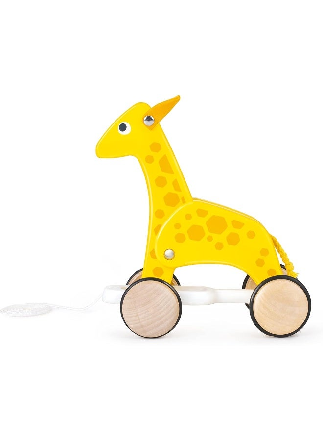 هيب لعبة الزرافة الخشبية المتحركة للأطفال الصغار - Image 1
