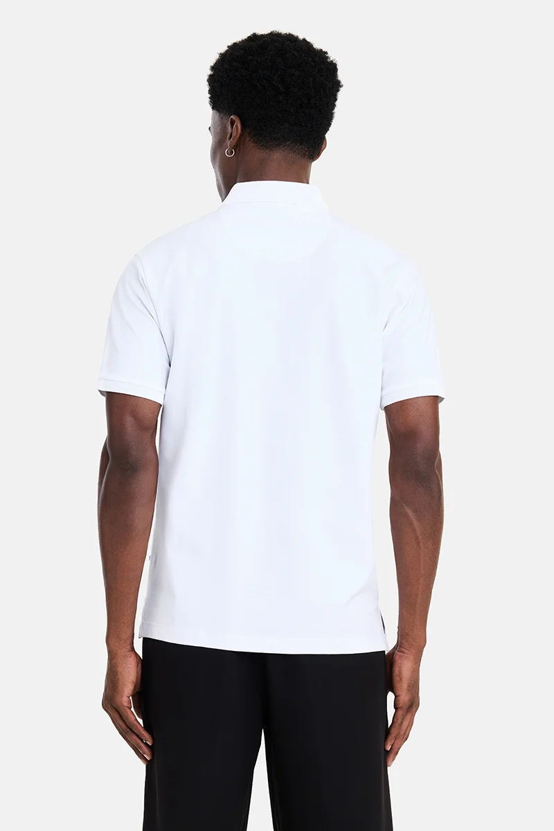 SNITCH White White Solid Half Sleeve Regular Fit Casual T-Shirt for Men | Best Price UAE