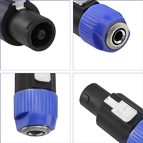 MEIRIYFA Speakon to 1/4 6.35mm Adapter Connector NL4FX 4-Pole SpeakON Male to 1/4 Inch TS Female Mono Plug Twist Lock Cable Adapter for NL4FC, NL4FX, NLT4X, NL2FC（2 PCS - Image 4