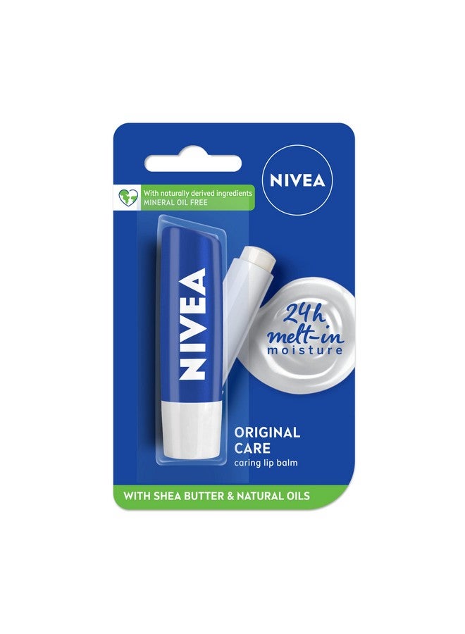 Nivea Original Care 4.8G Lip Balm24 H Melt In Moisture Formulanatural Oilsnourished Lips4.8 G (Pack Of 1) - Image 1