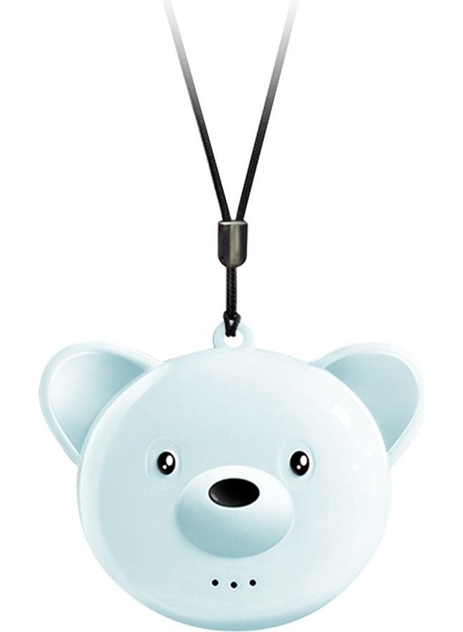 Aknur Portable Air Purifier Mini Bear Wearable Blue 6.5x4.7x2.2cm - Image 1