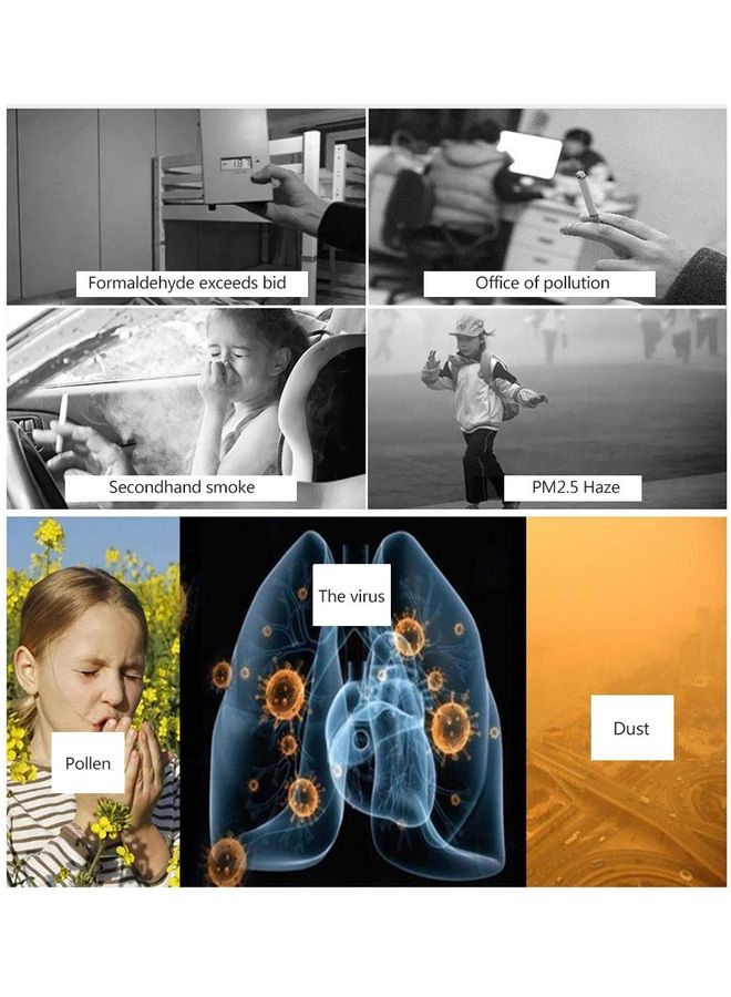 Aknur Portable Air Purifier Mini Bear Wearable Blue 6.5x4.7x2.2cm - Image 3