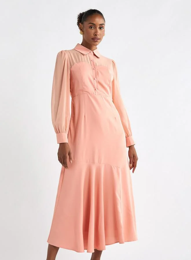 Splash FAV Salmon Midi Dress