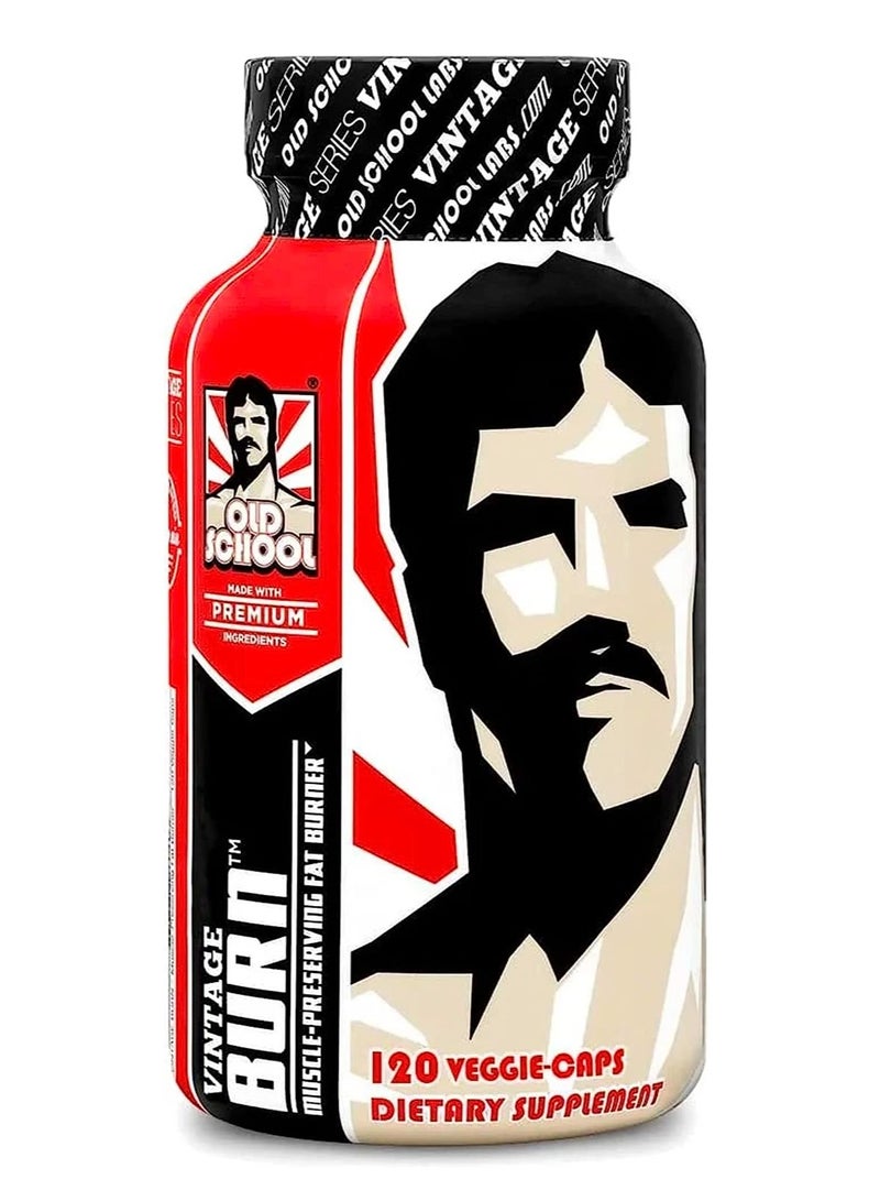 Old School Labs Vintage Burn Fat Burner The First Musclepreserving Fat Burner Thermogenic Weight Loss Supplement Keto Friendly Appetite Suppressant For Men And Women 120 Natural Veggie Diet Pills
