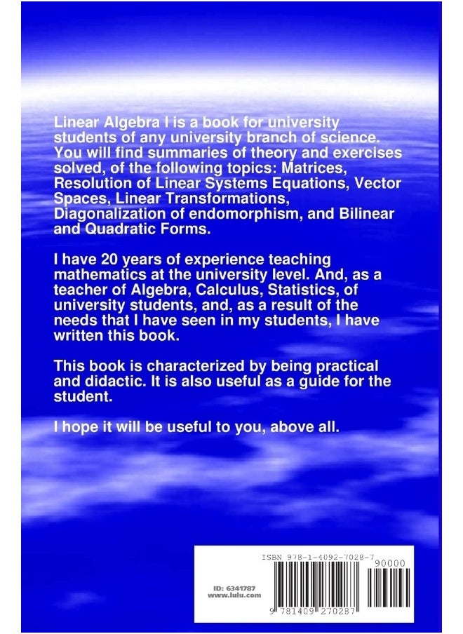 Linear Algebra I - Summaries of Theory and Exercises Solved  - Image 2