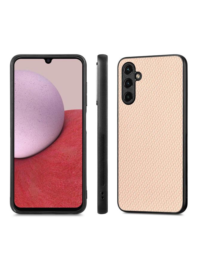 اس-توب جراب لهاتف Samsung Galaxy A14 5G مصنوع من ألياف الكربون وغطاء خلفي من الجلد - Image 2