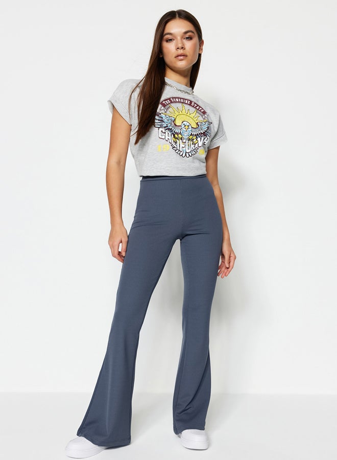trendyol Pants - Gray - Flare  - Image 1