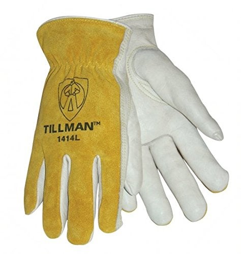 Tillman 1414 Top GrainSplit Cowhide Drivers Gloves pack of 4 pairs Large
