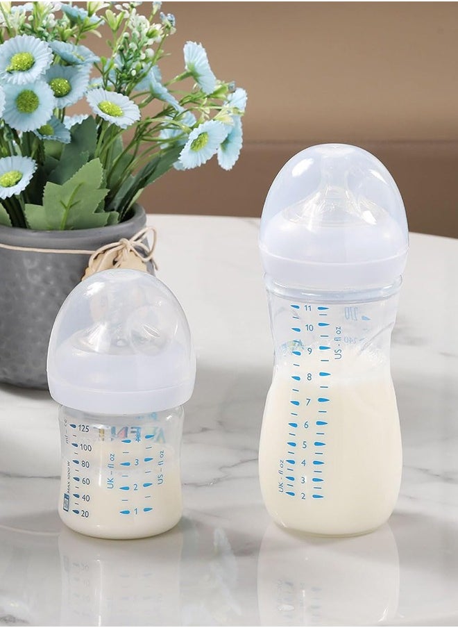 Sweet Life - 6PCS Baby pacifier Baby Bottle Lids Compatible with Philips Avent Baby Bottles, 3 Pacifiers, 3 Milk Bottle Caps Soft & Safe Bottle Caps for Avent Glass & Natural Bottles - Image 1