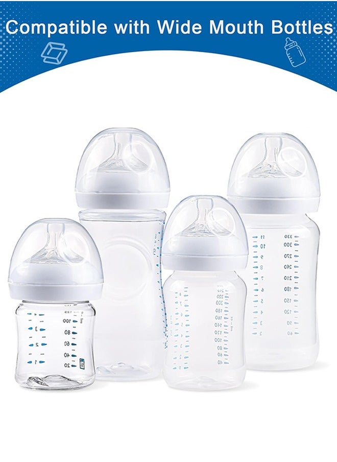 Sweet Life - 6PCS Baby pacifier Baby Bottle Lids Compatible with Philips Avent Baby Bottles, 3 Pacifiers, 3 Milk Bottle Caps Soft & Safe Bottle Caps for Avent Glass & Natural Bottles - Image 1