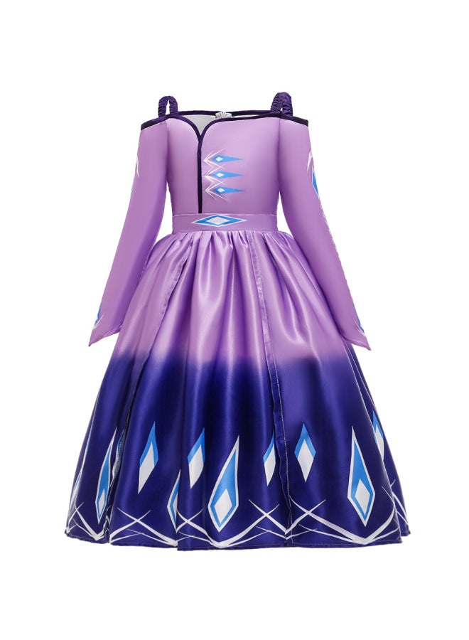 Girls' Frozen 2 Dress Elsa Queen Party Dress Princess Dress Suspender Dress Girldress European And American Style