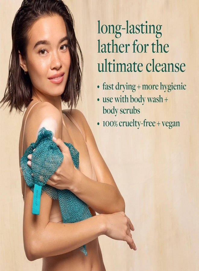 EcoTools Exfoliating Bath Net, Inspired by African Bath Net Sponge, Exfoliates & Cleanses Whole Body, Flexible & Reusable, Eco-Friendly Body Scrubber, Vegan & Cruelty-Free, 1 Count - Image 2
