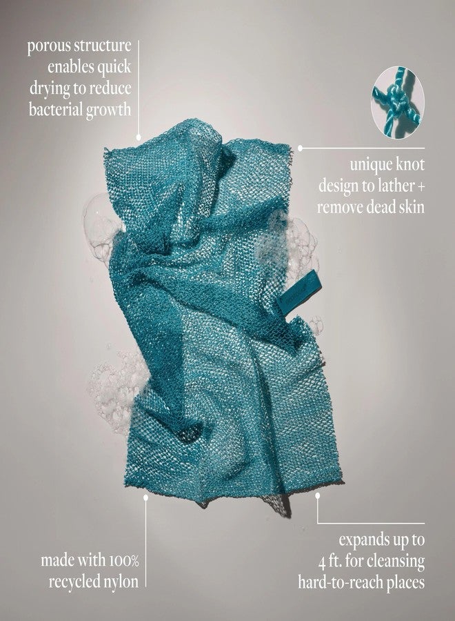 EcoTools Exfoliating Bath Net, Inspired by African Bath Net Sponge, Exfoliates & Cleanses Whole Body, Flexible & Reusable, Eco-Friendly Body Scrubber, Vegan & Cruelty-Free, 1 Count - Image 3