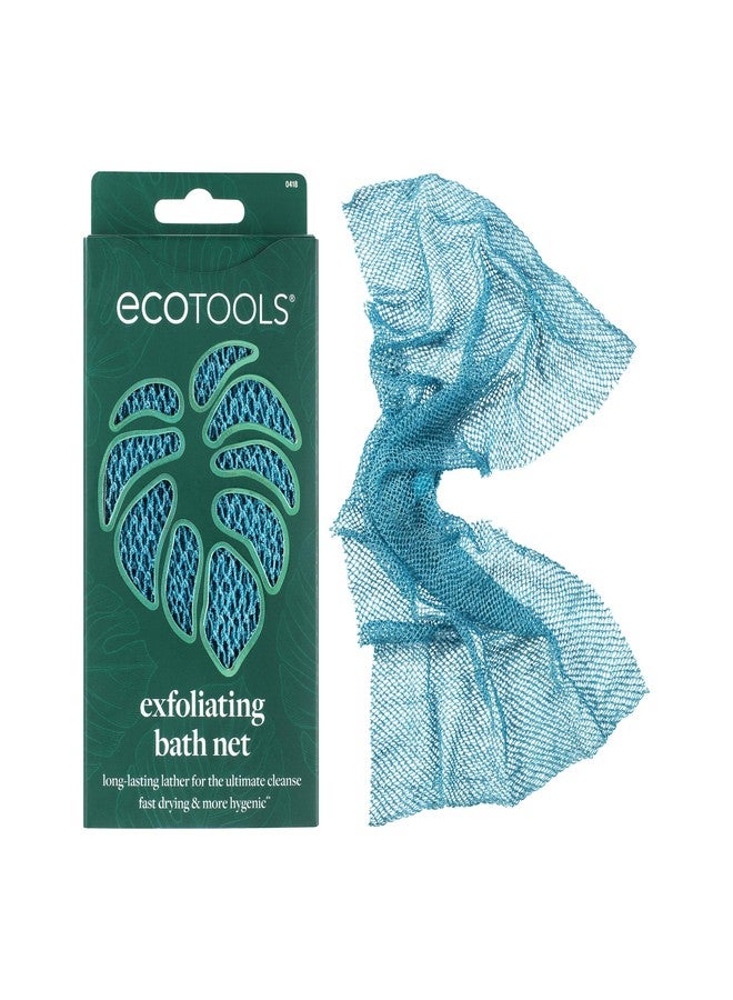 EcoTools Exfoliating Bath Net, Inspired by African Bath Net Sponge, Exfoliates & Cleanses Whole Body, Flexible & Reusable, Eco-Friendly Body Scrubber, Vegan & Cruelty-Free, 1 Count - Image 1