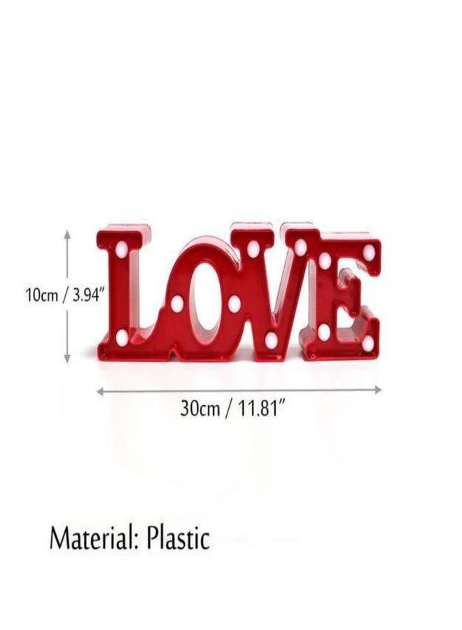 Chronos Marquee Light - Love Word Shape LED Light for Home, Festival, Events, Balcony, Birthday, Many Occasions Decoration (Red) - Image 5