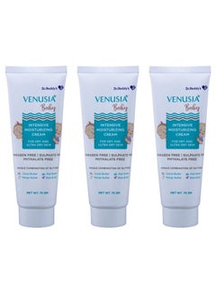 VENUSIA Venusia Dr Reddy'S Venusia Baby Intensive Moisturizing Cream For Dry And Ultra Dry Skin Contains Cocoa Aloe Mango & Shea Butters 75G (Pack Of 3)  - Image 2