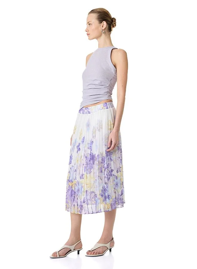 كوتون Floral Chiffon Skirt