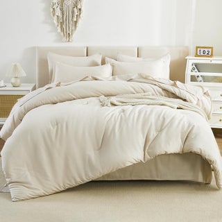 Litanika Twin/Twin XL Size Comforter Sets Beige - 5 Pieces Bed in a Bag Twin/Twin XL Beddding Comforter Sets  Solid Lightweight Bed Set with Comforter  Sheets  Pillowcase & Sham - pzsku/Z08ACAB678C4C944DC0ABZ/45/1749668339/eea6464a-e39a-4e58-968b-fb4119bd82ca