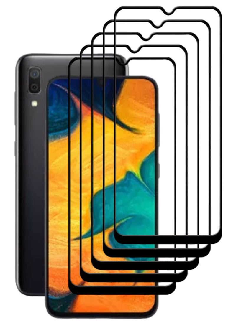 ACLIX 5 Pieces Antistatic ESD Dustproof Premium Quality High Definition Tempered Glass Screen Protector Designed For Samsung Galaxy A30 - Image 1