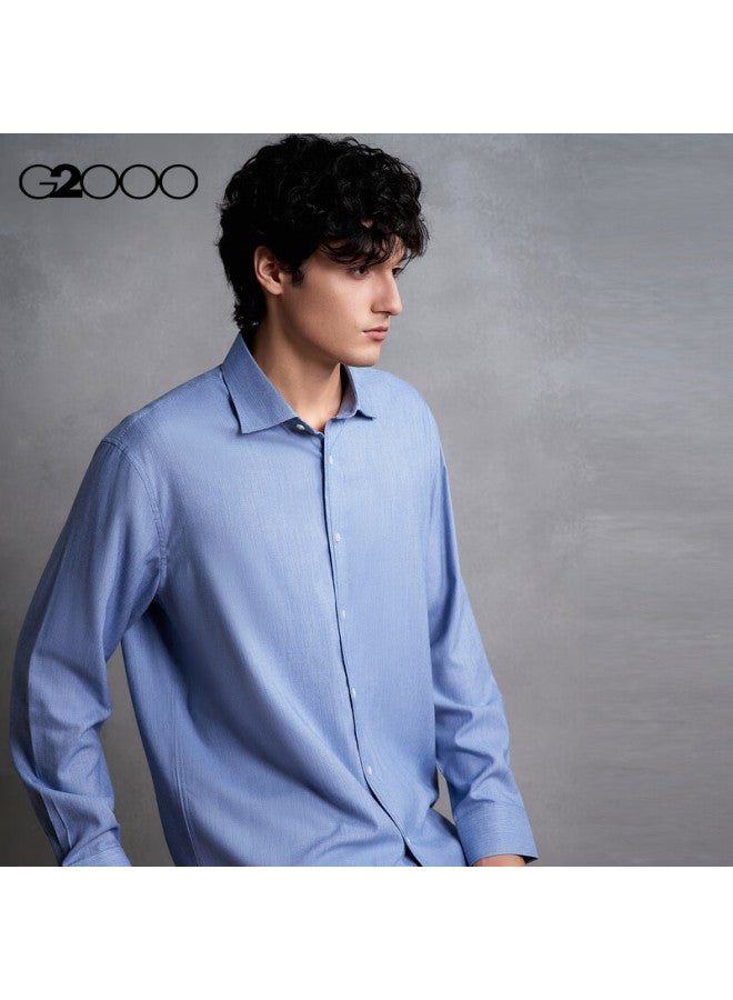 G2000 Cotton Soft Skin Men's Autumn Winter Comfortable Casual Long Sleeve Shirt Mall Same Style - Image 2