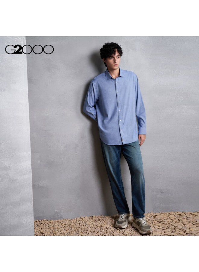 G2000 Cotton Soft Skin Men's Autumn Winter Comfortable Casual Long Sleeve Shirt Mall Same Style - Image 5
