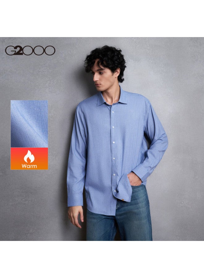 G2000 Cotton Soft Skin Men's Autumn Winter Comfortable Casual Long Sleeve Shirt Mall Same Style - Image 1