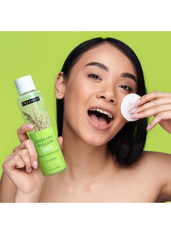 Freeman Exotic Blends Deep Cleansing English Willow Toner Removes Makeup Dirt & Impurities Clarifying Facial Toner Poreminimizing Hydrating Skincare Essential 6.1 Fl.Oz./180 Ml Bottle - Image 3