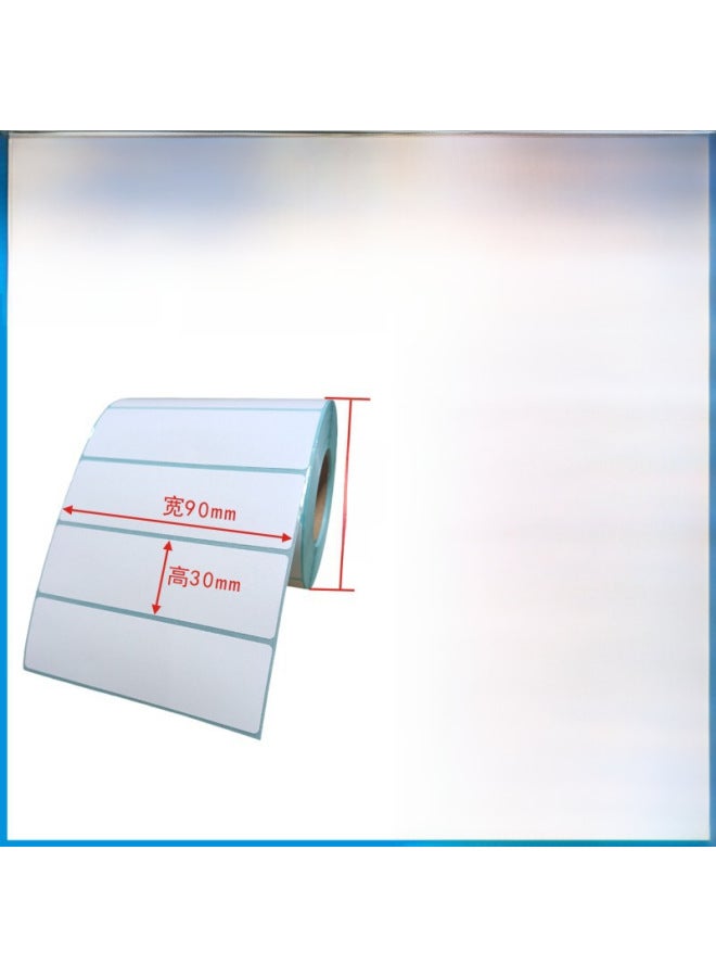 Three-proof Thermal Paper 100x150 Thermal Label Paper 100*100 Printing Paper Barcode Paper Self-adhesive Label Sticker - Image 1