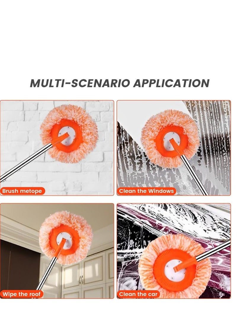 HASANAT ESSENTIALS 360 Degree Rotatable Cleaning Mops Set,Wall Mop Adjustable Cleaning Mop, - Image 2