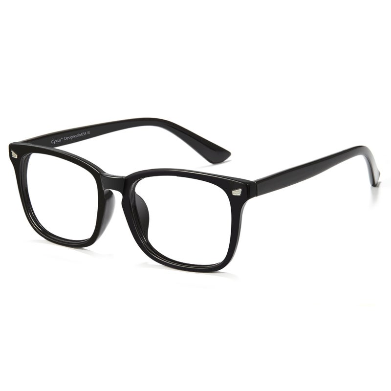 Cyxus Blue Light Blocking Computer Glasses Square Classic Retro Clear Lens Eyeglasses Frame for Women and Men - Image 1