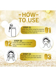 VOLAMENA WITH DEVICE Mystic Beauty Face Oil With 24K Gold And 10 Pure Essentials Oils 1.01 Fl Oz (30 Ml)  - Image 4