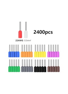 The Bros Wire Sleeve Kit, 2400 Piece Wire Sleeve Crimp Connector Kit, Insulated Wire Pin Terminal Sleeve Combination, Terminal Connector Wire Sleeve, Suitable for Electrical, Industrial  - Image 3